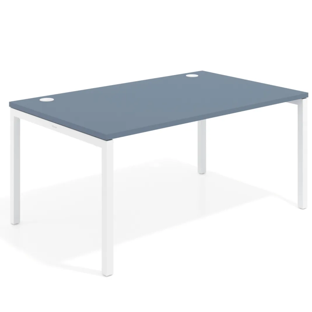 Mesa de dirección Kube fondo 100cm estructura blanca