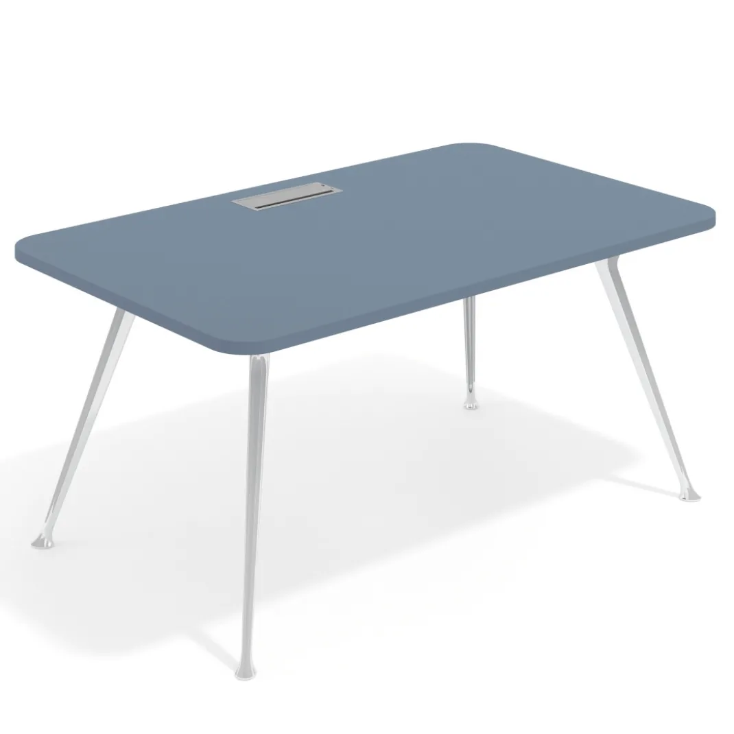 Mesa de dirección Tekno, patas de aluminio inyectado, estructura cromada
