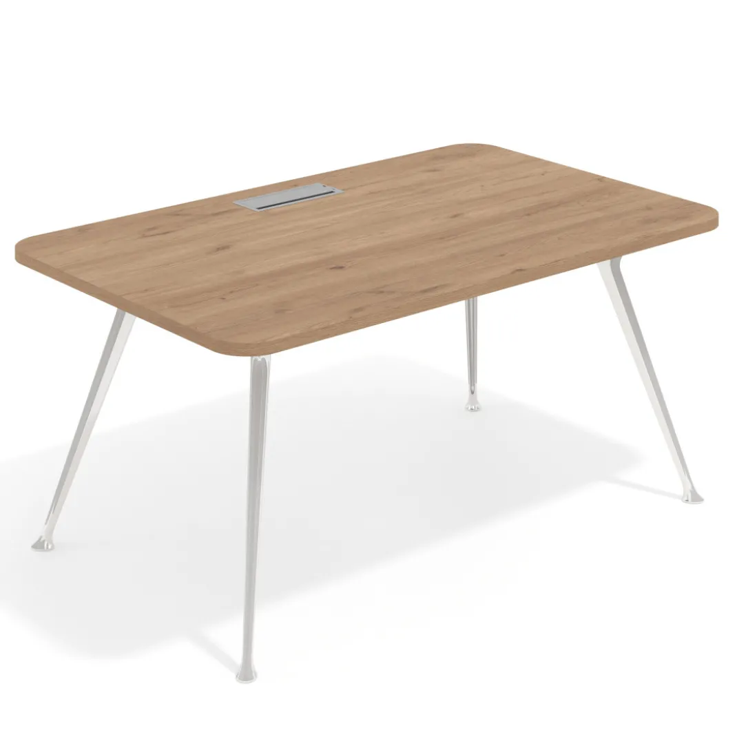 Mesa de dirección Tekno, patas de aluminio inyectado, estructura cromada