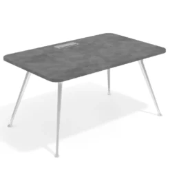 Mesa de dirección Tekno, patas de aluminio inyectado, estructura cromada