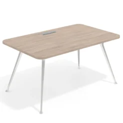 Mesa de dirección Tekno, patas de aluminio inyectado, estructura cromada