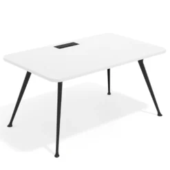 Mesa de dirección Tekno, patas de aluminio inyectado, estructura negra