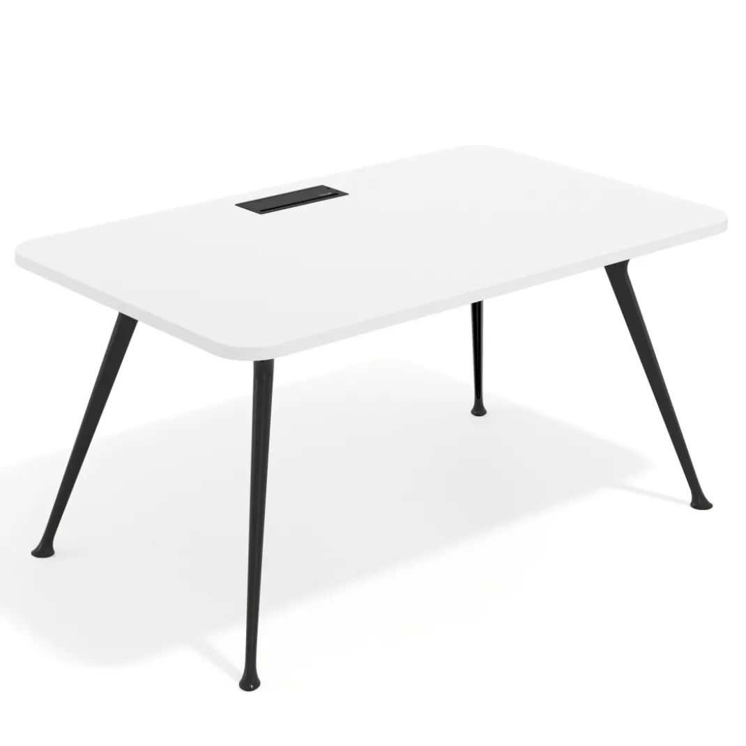 Mesa de dirección Tekno, patas de aluminio inyectado, estructura negra