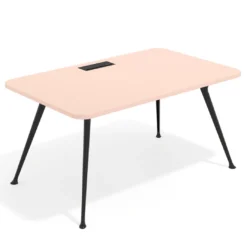 Mesa de dirección Tekno, patas de aluminio inyectado, estructura negra