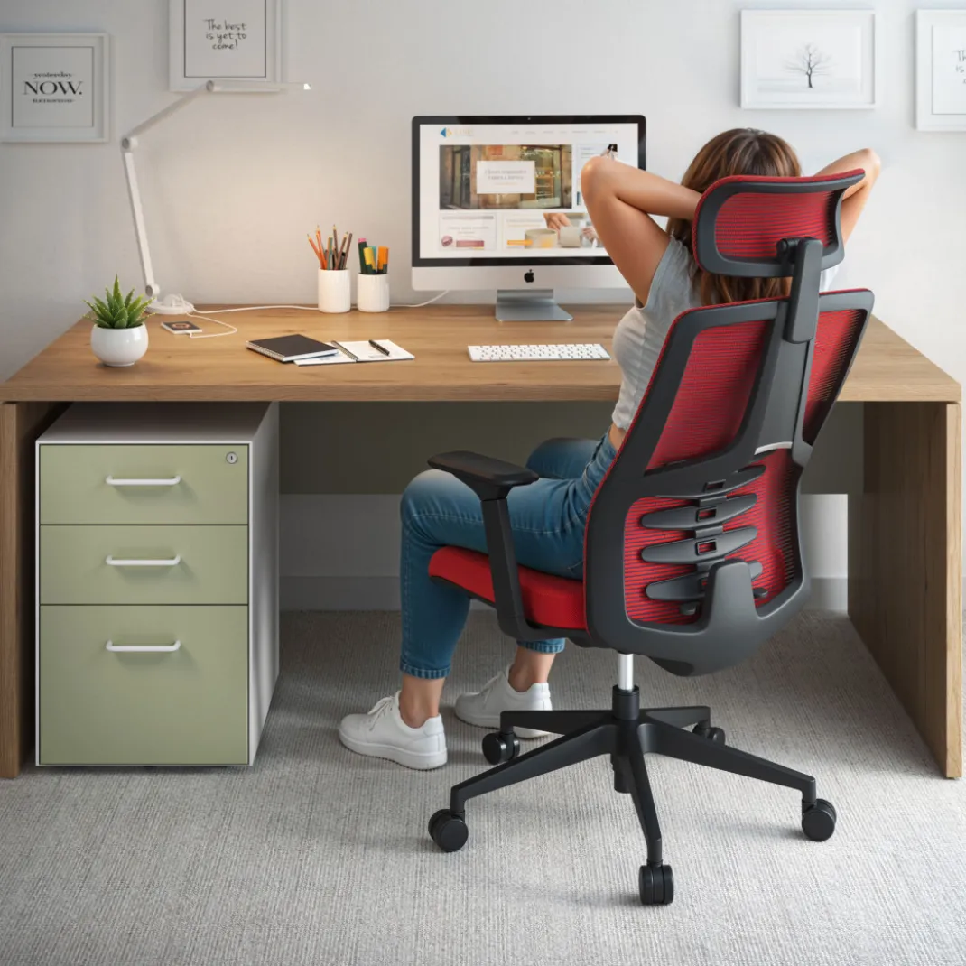 Mesa de Dirección Work Plus fondo 100 estructura naturale