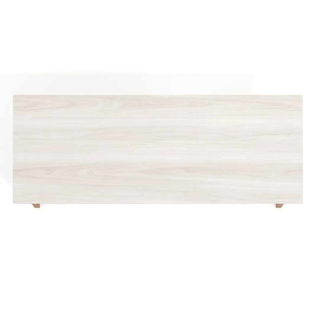 Mesa de escritorio Arki, patas de madera maciza, fondo 60cm