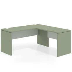 Mesa de Escritorio con ala Work Plus fondo 60 diseño bicolor