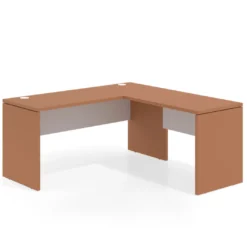 Mesa de Escritorio con ala Work Plus fondo 60 diseño bicolor