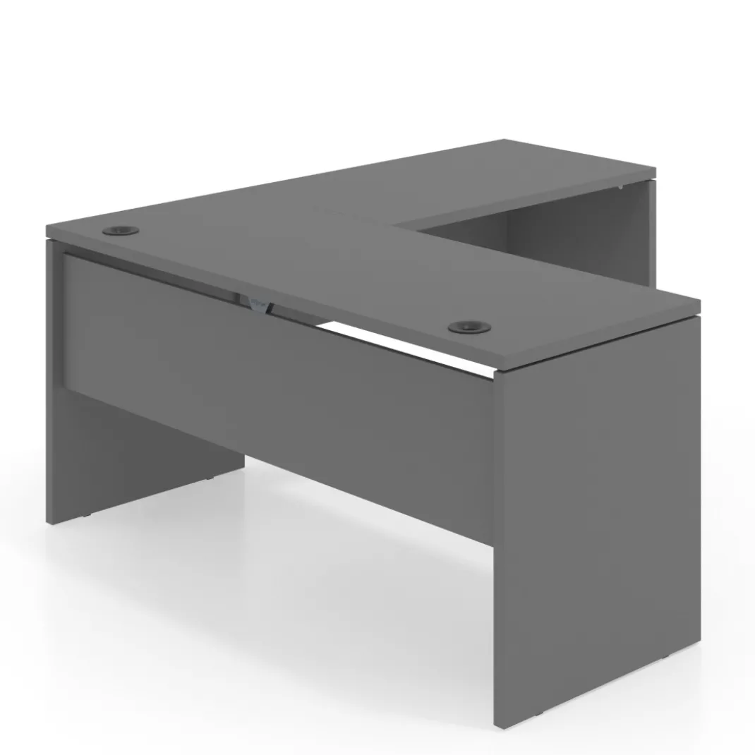Mesa de Escritorio con ala Work Plus fondo 60 diseño monocolor
