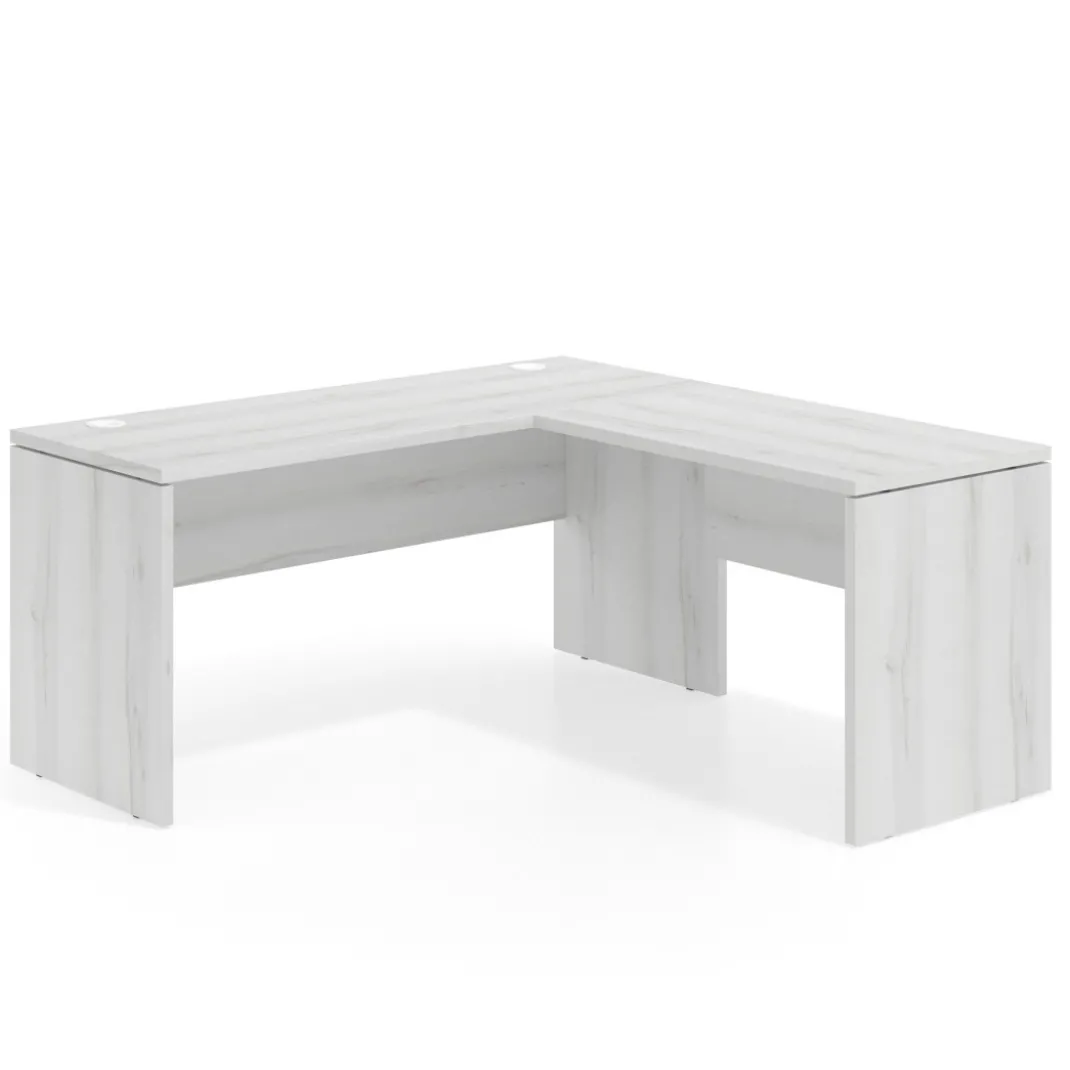 Mesa de Escritorio con ala Work Plus fondo 60 diseño monocolor