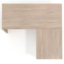 Mesa de escritorio con cajones Work fondo 60, frontales metal, estructura bicolor