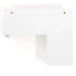 Mesa de Escritorio con cajones, fondo 68cm, estructura negra, ala corta, pedestal metálico