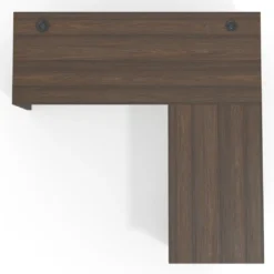 Mesa de Escritorio con cajones en L Work Plus fondo 60, frontales de metal estructura mistral