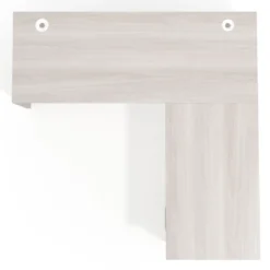 Mesa de Escritorio con cajones en L Work Plus fondo 60, frontales melamina estructura california