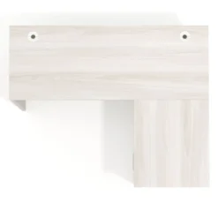 Mesa de Escritorio con cajones en L Work Plus, ala corta, fondo 60, frontales de metal estructura california