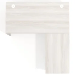 Mesa de escritorio con cajones Work fondo 80, frontales metal, estructura bicolor