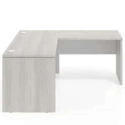 Mesa de escritorio en L Work fondo 68 estructura bicolor