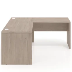 Mesa de escritorio en L Work fondo 68 estructura monocolor
