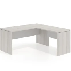 Mesa de escritorio en L Work fondo 68 estructura bicolor