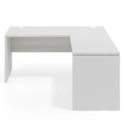 Mesa de escritorio en L Work fondo 68 estructura bicolor