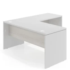 Mesa de escritorio en L Work fondo 68 estructura bicolor