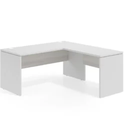 Mesa de escritorio en L Work fondo 68 estructura bicolor