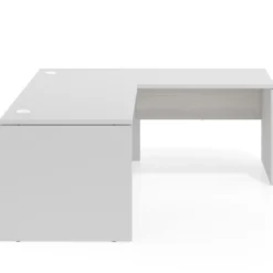 Mesa de escritorio en L Work fondo 80 estructura bicolor