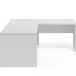 Mesa de escritorio en L Work fondo 80, estructura monocolor