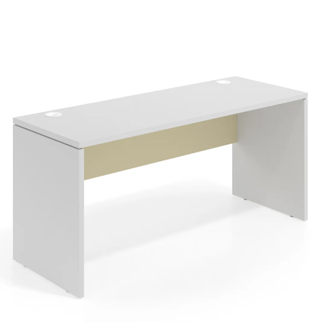 Mesa de Escritorio Estrecha Work Plus fondo 60 estructura blanco mate