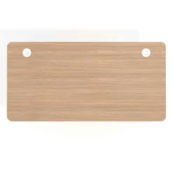 Mesa de Escritorio pata en T, fondo 80cm, estructura blanca, sobre ergonómico