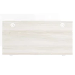 Mesa de Escritorio pata en T, fondo 68cm, estructura blanca, sobre recto