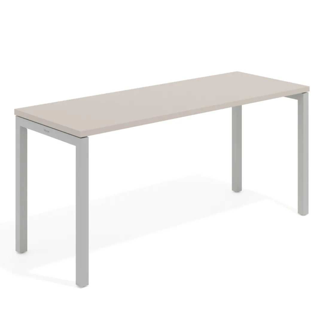 Mesa de escritorio pequeña Kube fondo 60cm estructura aluminio