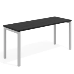 Mesa de escritorio pequeña Kube fondo 60cm estructura aluminio