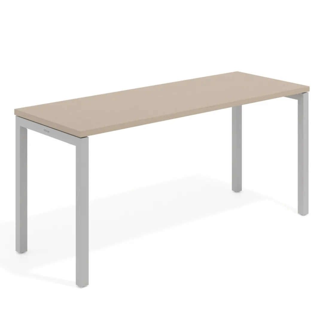 Mesa de escritorio pequeña Kube fondo 60cm estructura aluminio