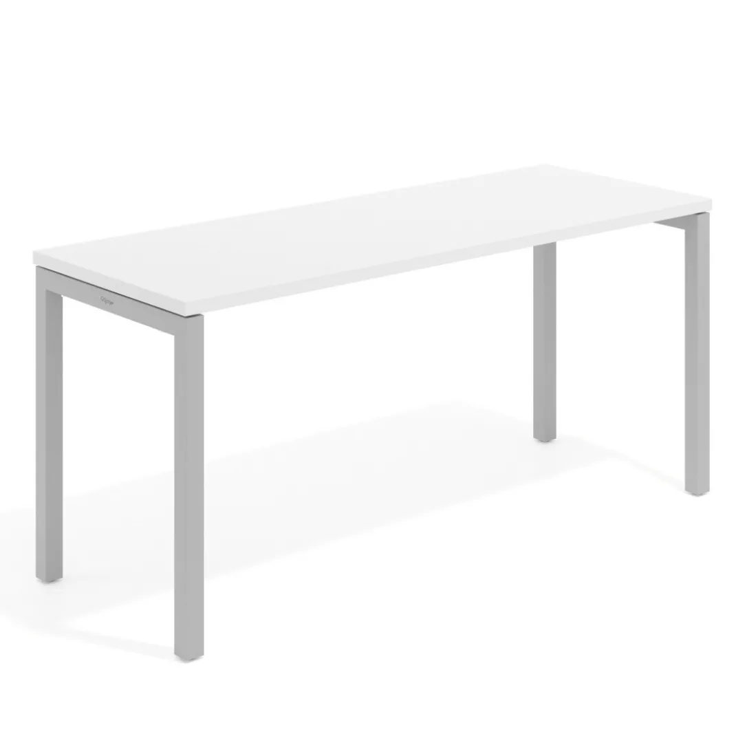 Mesa de escritorio pequeña Kube fondo 60cm estructura aluminio
