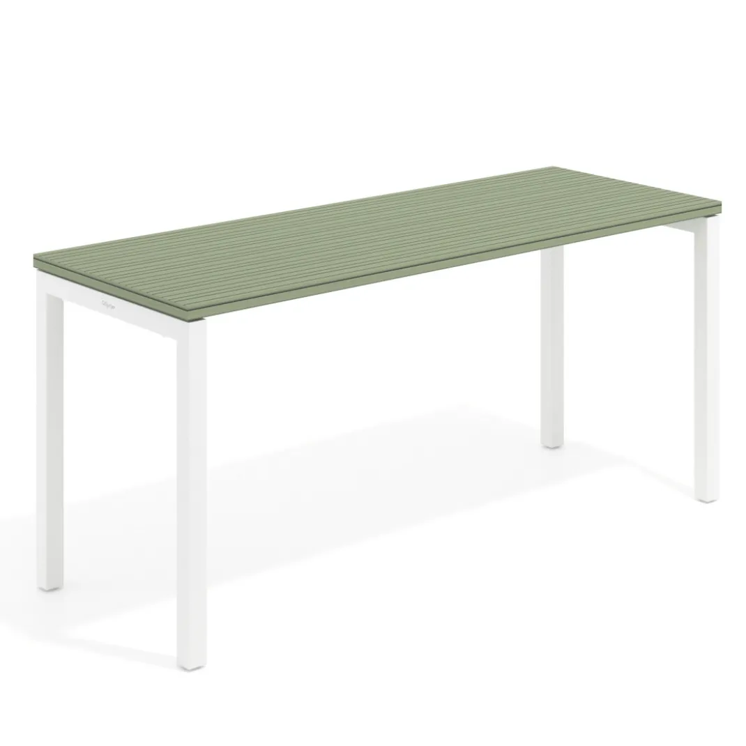 Mesa de escritorio pequeña Kube fondo 60cm estructura blanca
