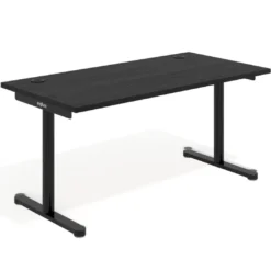 Mesa de Escritorio Tdesk, fondo 80cm, estructura negra, sobre recto
