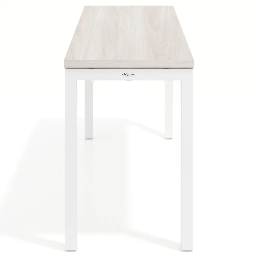 Mesa de formación fondo 50cm Kube estructura blanco