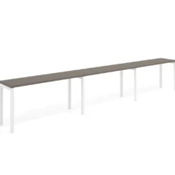 Mesa de formación progresiva triple Kube, fondo 50cm, estructura blanco
