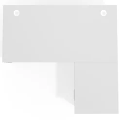 Mesa de Oficina con cajones Work Plus fondo 80, frontales melamina estructura blanco mate