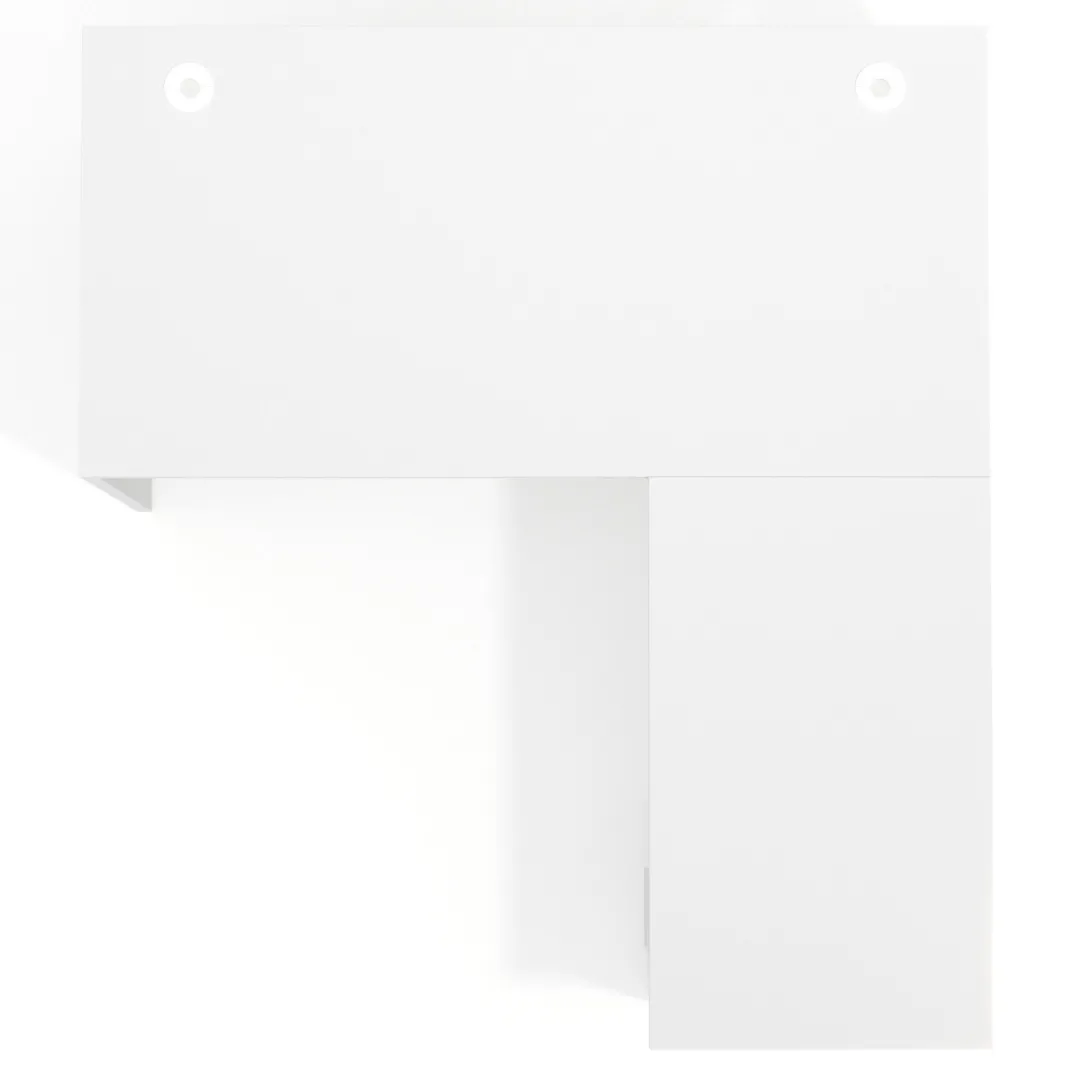 Mesa de Oficina con cajones Work Plus fondo 80, frontales melamina estructura blanco mate