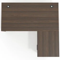 Mesa de Oficina con cajones Work Plus, ala corta, fondo 80, frontales melamina estructura mistral