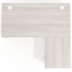 Mesa de Oficina con cajones Work Plus, ala corta, fondo 80, frontales melamina estructura california