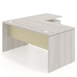 Mesa de Oficina con cajones Work Plus, ala corta, fondo 80, frontales melamina estructura california