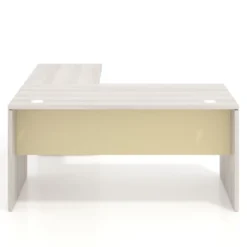 Mesa de Oficina con cajones Work Plus fondo 80, frontales melamina estructura california