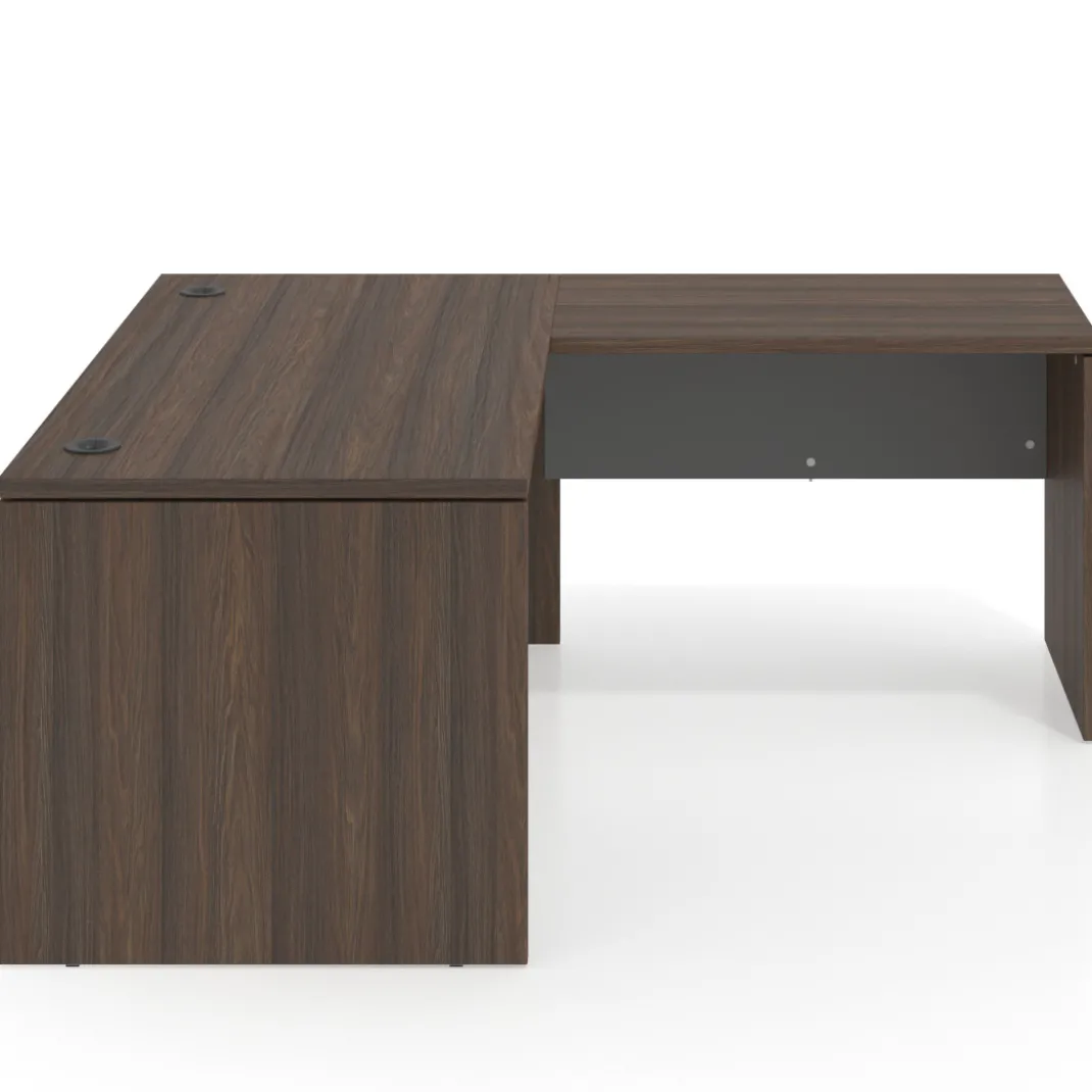 Mesa de Oficina en L Work Plus fondo 80 estructura mistral