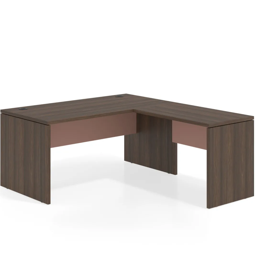 Mesa de Oficina en L Work Plus fondo 80 estructura mistral