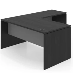 Mesa de Oficina en L Work Plus fondo 80 estructura bocamina