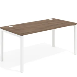 Mesa de oficina Kube fondo 80cm estructura blanca