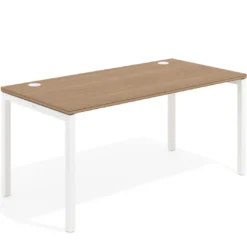 Mesa de oficina Kube fondo 80cm estructura blanca